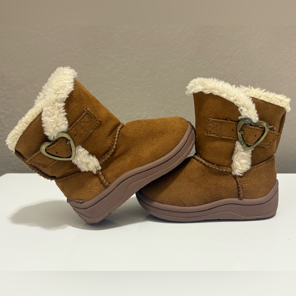 2c Baby Girl Suede and Fur Boots